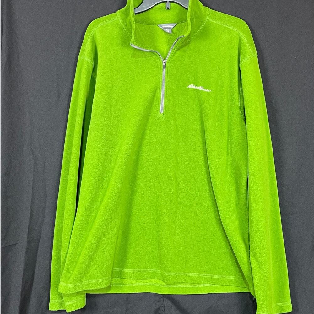 Eddie Bauer brand Men's 1/4 zip pullover fleece sweater